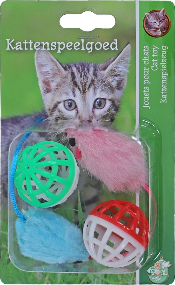Kattenspeelgoed muis en bal - Image 1